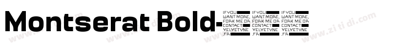 Montserat Bold字体转换